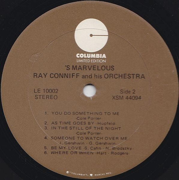 Ray Conniff And His Orchestra* : 'S Marvelous (LP, Album, RE)
