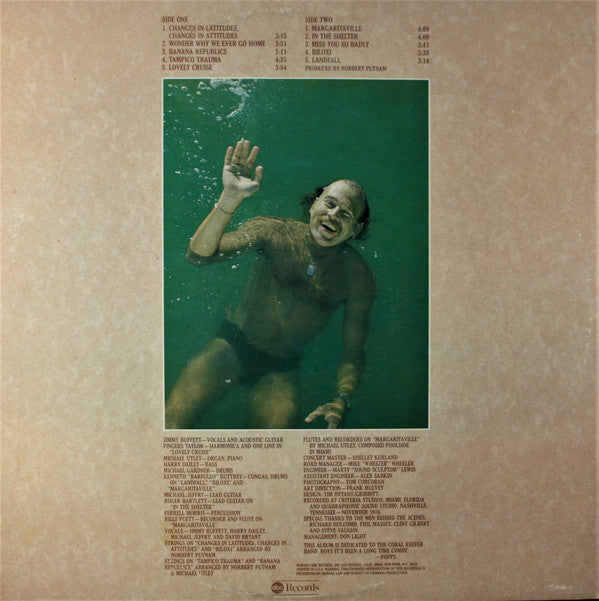 Jimmy Buffett : Changes In Latitudes, Changes In Attitudes (LP, Album, Pit)
