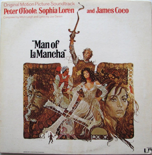 Mitch Leigh, Joe Darion / Peter O'Toole (2), Sophia Loren And James Coco : Man Of La Mancha (Original Motion Picture Soundtrack) (LP, Album, All)