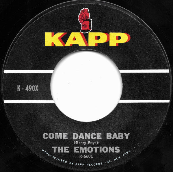 The Emotions (5) : Come Dance Baby / Echo (7", Styrene)