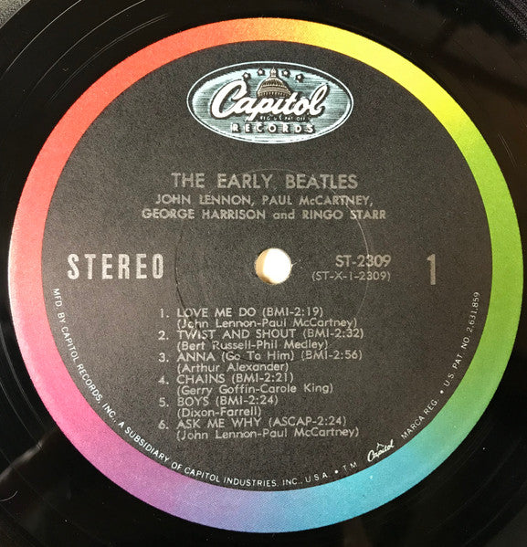 The Beatles : The Early Beatles (LP, Album, Comp, RP, Jac)