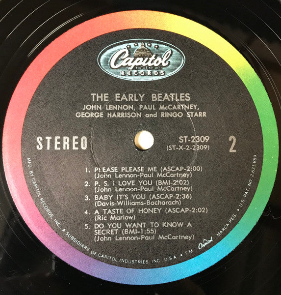 The Beatles : The Early Beatles (LP, Album, Comp, RP, Jac)