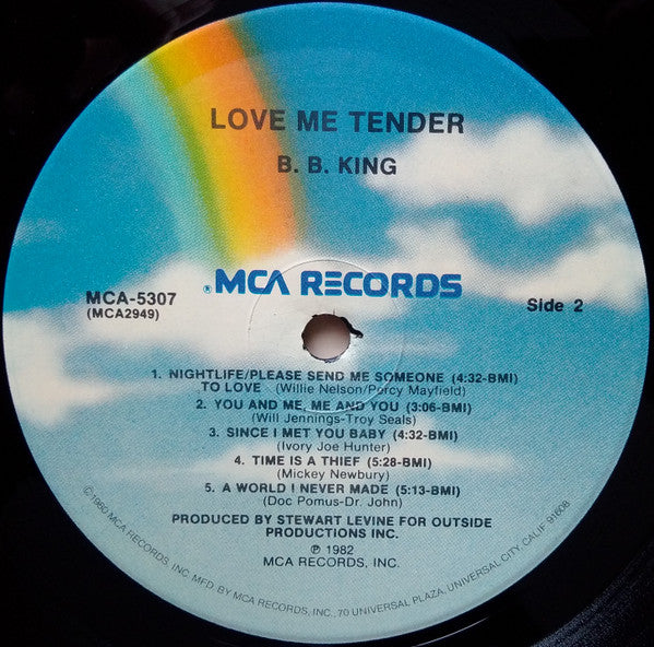 B.B. King : Love Me Tender (LP, Album, Pin)