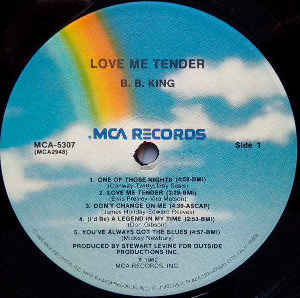 B.B. King : Love Me Tender (LP, Album, Pin)