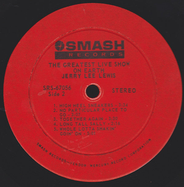 Jerry Lee Lewis : The Greatest Live Show On Earth (LP, Album)