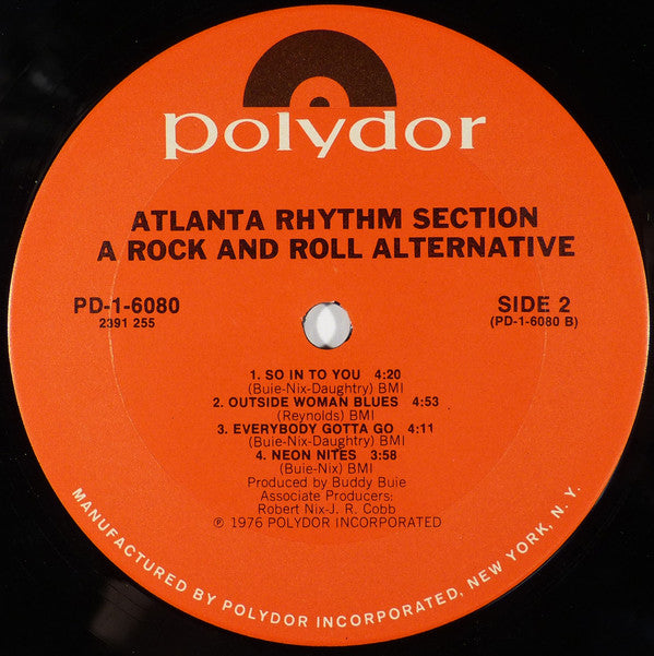 Atlanta Rhythm Section : A Rock And Roll Alternative (LP, Album)