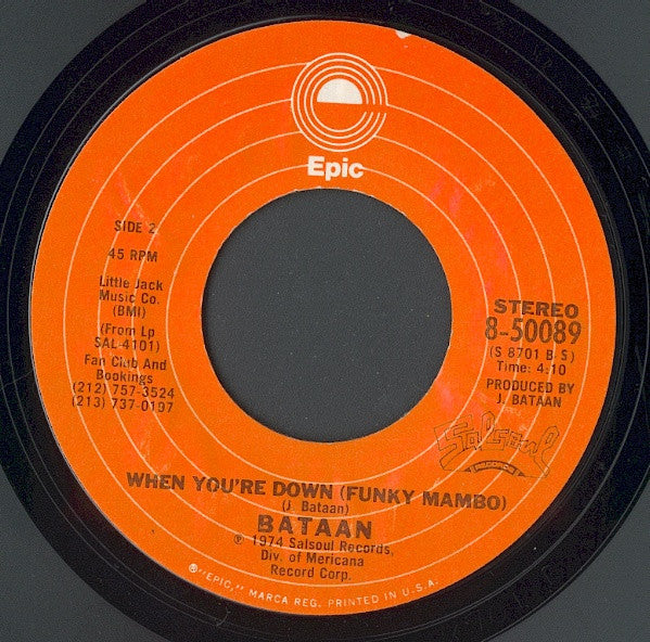Bataan* : The Bottle = La Botella (7", Styrene, Pit)