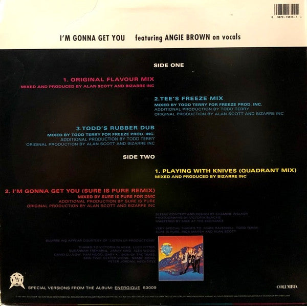 Bizarre Inc Featuring Angie Brown : I'm Gonna Get You (12")