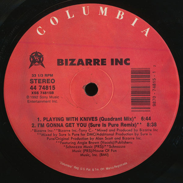 Bizarre Inc Featuring Angie Brown : I'm Gonna Get You (12")