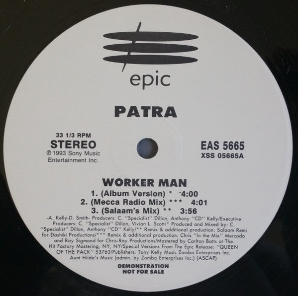Patra : Worker Man (12", Promo)