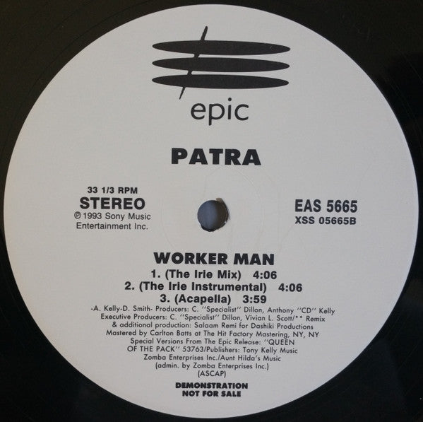 Patra : Worker Man (12", Promo)