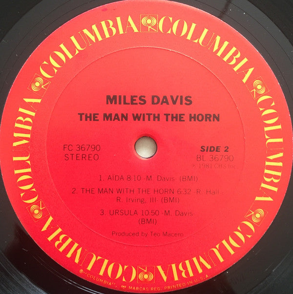 Miles Davis : The Man With The Horn (LP, Album, Ter)