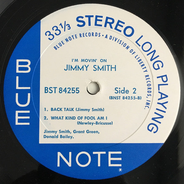 Jimmy Smith : I'm Movin' On (LP, Album, VAN)