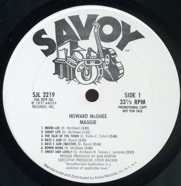 Howard McGhee : Maggie (2xLP, Comp, Promo)