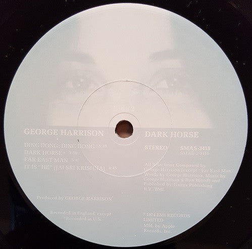 George Harrison : Dark Horse (LP, Album, L.A)
