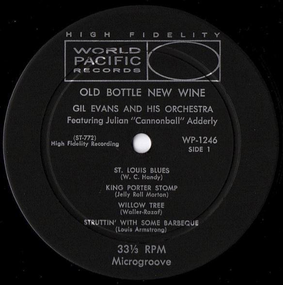 Gil Evans Orchestra* Featuring Julian "Cannonball" Adderly* : New Bottle Old Wine (LP, Album, Mono, M/Print)