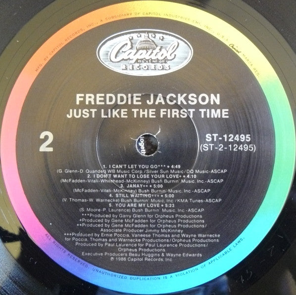 Freddie Jackson : Just Like The First Time (LP, Album, Spe)