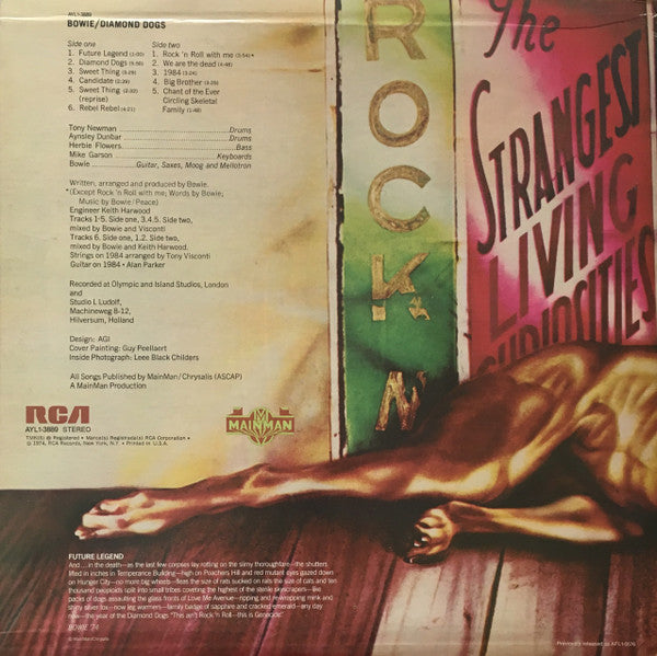 Bowie* : Diamond Dogs (LP, Album, RE)