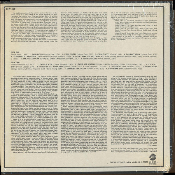 Various, Eddie South : South Side Jazz (LP, Album, Mon)