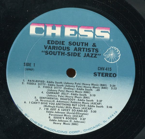 Various, Eddie South : South Side Jazz (LP, Album, Mon)