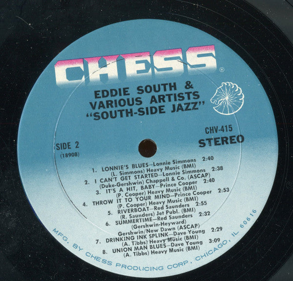 Various, Eddie South : South Side Jazz (LP, Album, Mon)