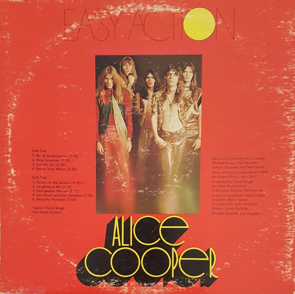 Alice Cooper : Easy Action (LP, Album, Pit)