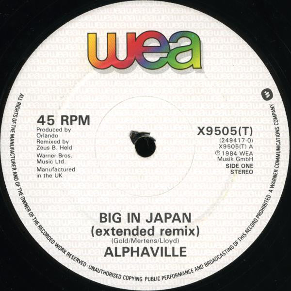Alphaville : Big In Japan (12", Single)
