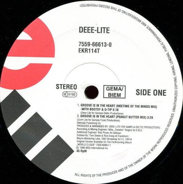 Deee-Lite : Groove Is In The Heart (12", RE)