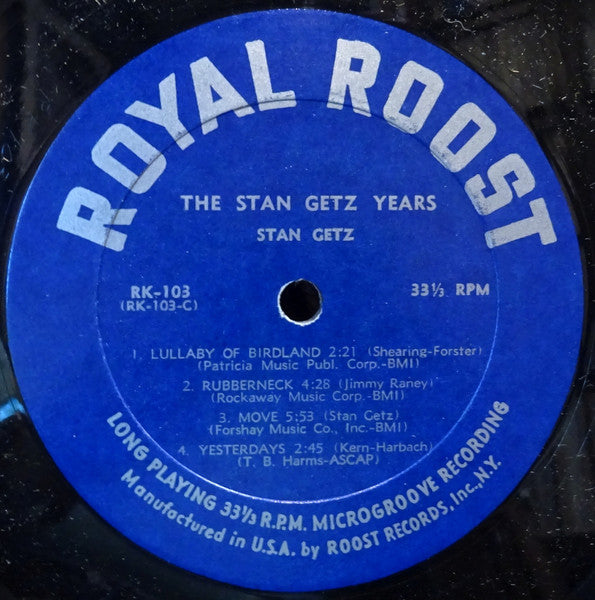 Stan Getz : The Stan Getz Years (2xLP, Comp, Mono)