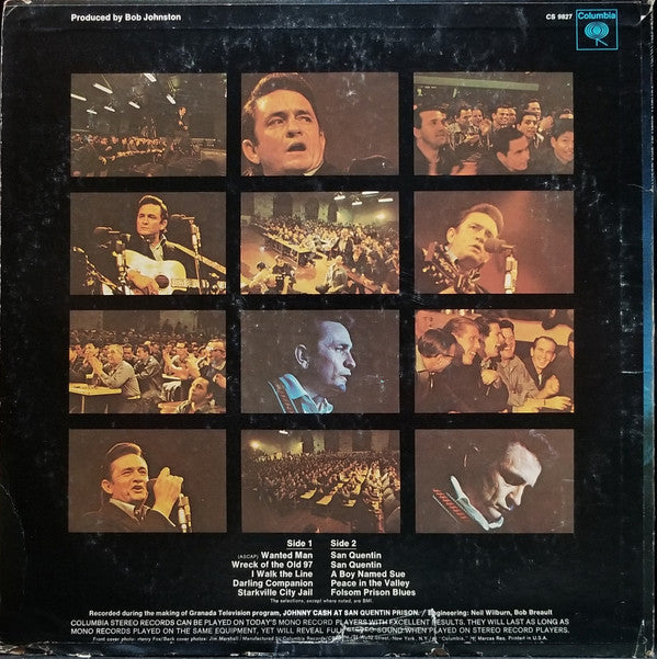 Johnny Cash : Johnny Cash At San Quentin (LP, Album, RE, Ter)
