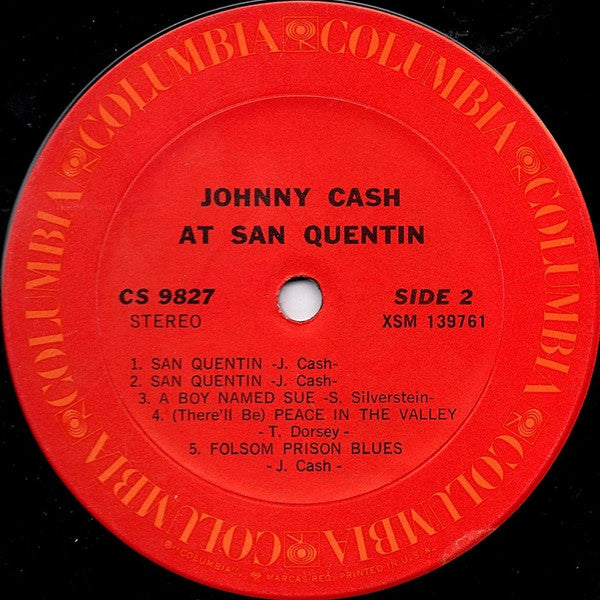 Johnny Cash : Johnny Cash At San Quentin (LP, Album, RE, Ter)