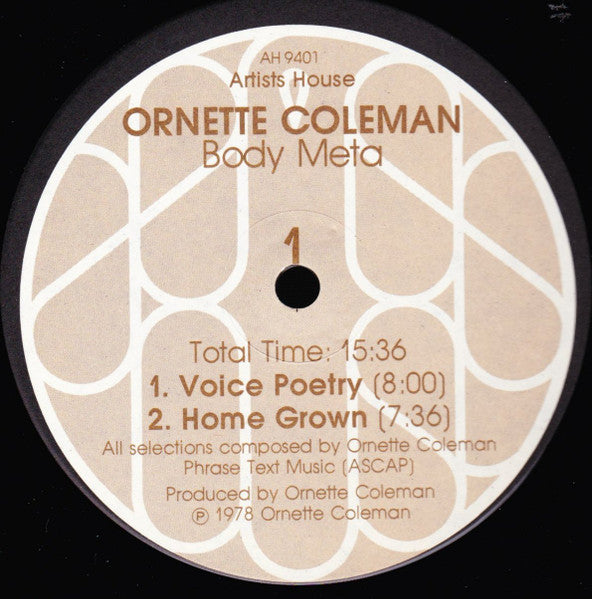 Ornette Coleman : Body Meta (LP, Album, Gat)