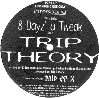 Trip Theory : 8 Dayz A Tweak / Pushin' The Broom (12", Promo)