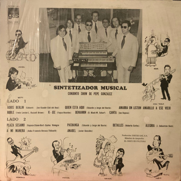 Conjunto Show De Pepe Gonzalez* : Sintetizador Musical (LP, Album, RE)