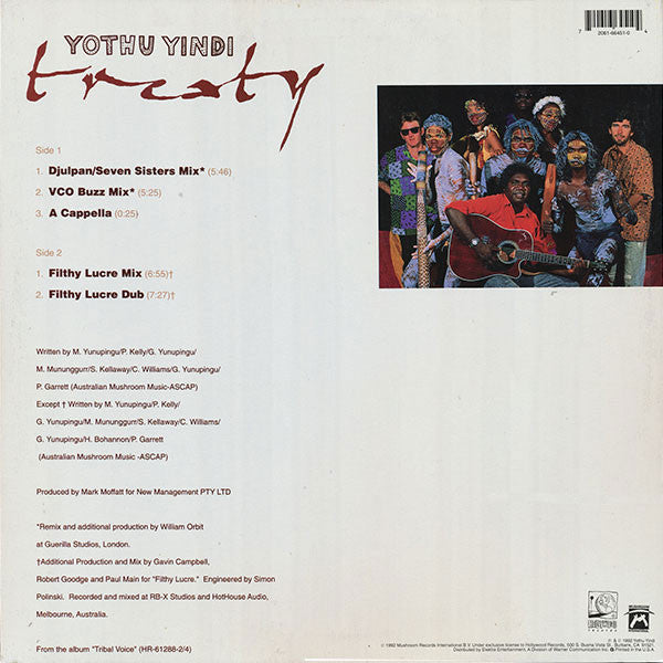 Yothu Yindi : Treaty (12", Single)