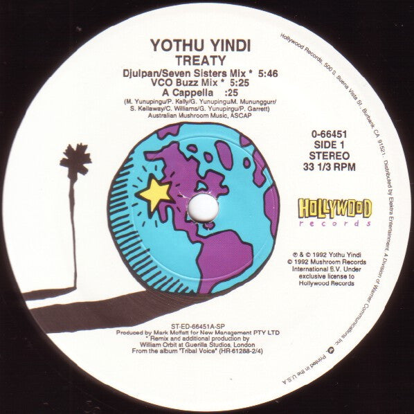 Yothu Yindi : Treaty (12", Single)