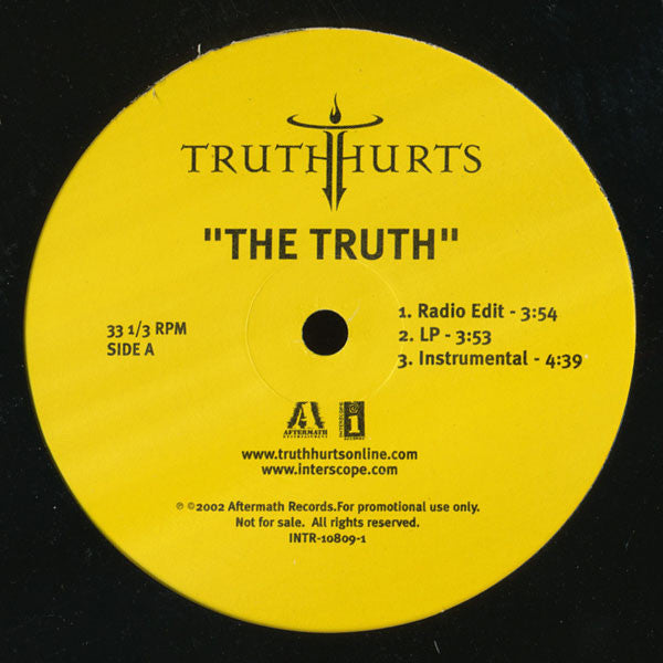 Truth Hurts : The Truth (12", Promo)
