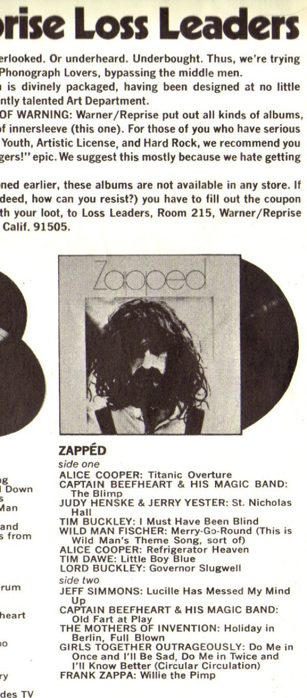 Various : Zappéd (LP, Comp, Smplr, San)