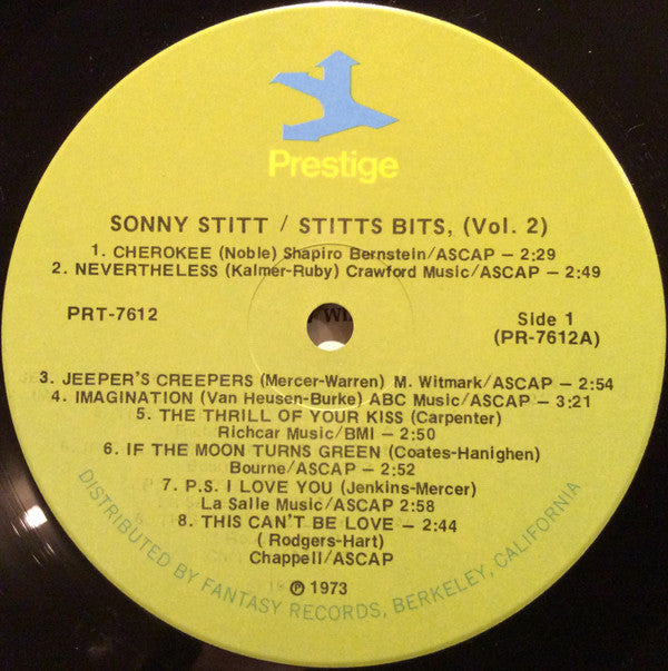 Sonny Stitt : Stitt's Bits, Vol. 2 (LP, Comp, RE, RM)