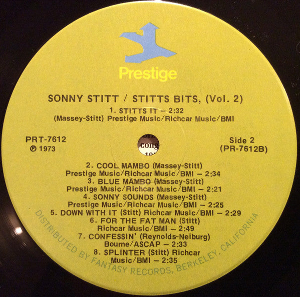 Sonny Stitt : Stitt's Bits, Vol. 2 (LP, Comp, RE, RM)