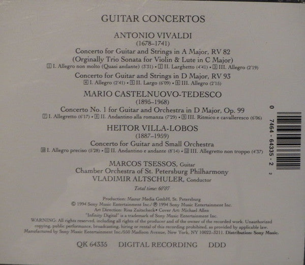 Vivaldi*, Villa-Lobos* : Guitar Concertos (CD, Comp)