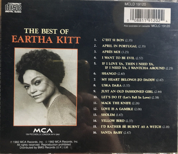 Eartha Kitt : The Best Of Eartha Kitt (CD, Comp, RE)