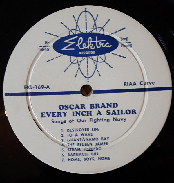 Oscar Brand : Every Inch A Sailor (LP, Mono, 1st)