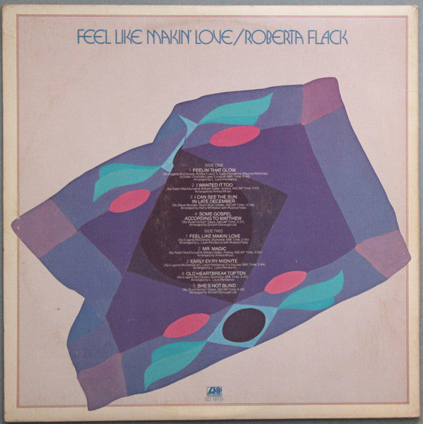 Roberta Flack : Feel Like Makin' Love (LP, Album, PR-)