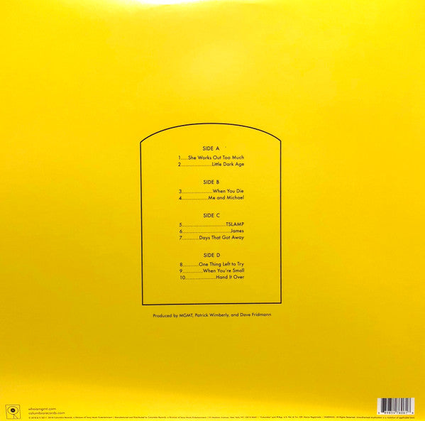 MGMT : Little Dark Age (2xLP, Album, 180)