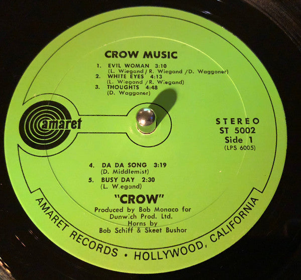 Crow (4) : Crow Music (LP, Album)