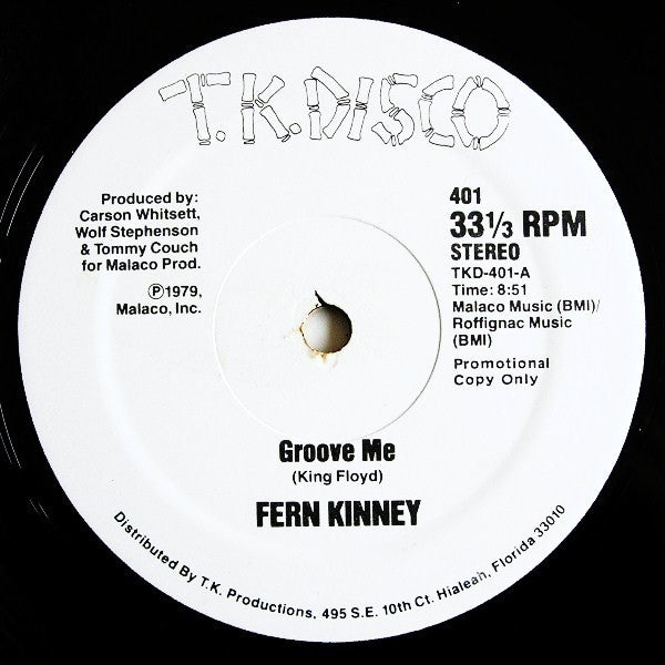 Fern Kinney : Groove Me (12", Promo)