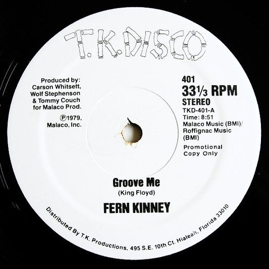 Fern Kinney : Groove Me (12", Promo)