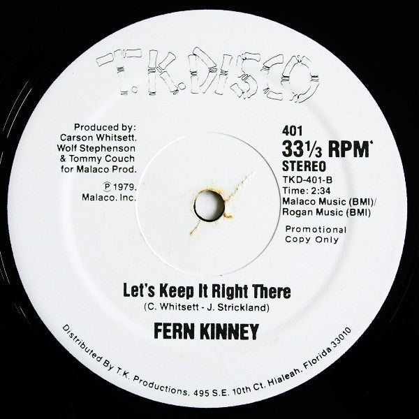 Fern Kinney : Groove Me (12", Promo)