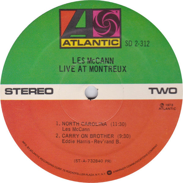 Les McCann : Live At Montreux (2xLP, Album, RE, PR)